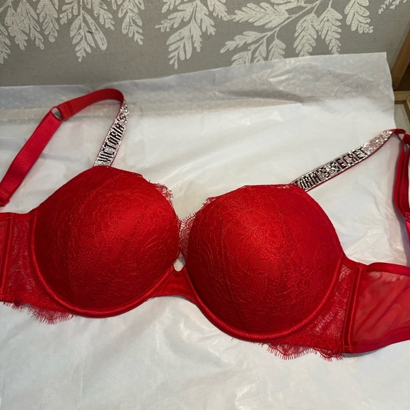 Victoria's Secret Very Sexy Sparkly Strap Bra, - Picture 4 of 9